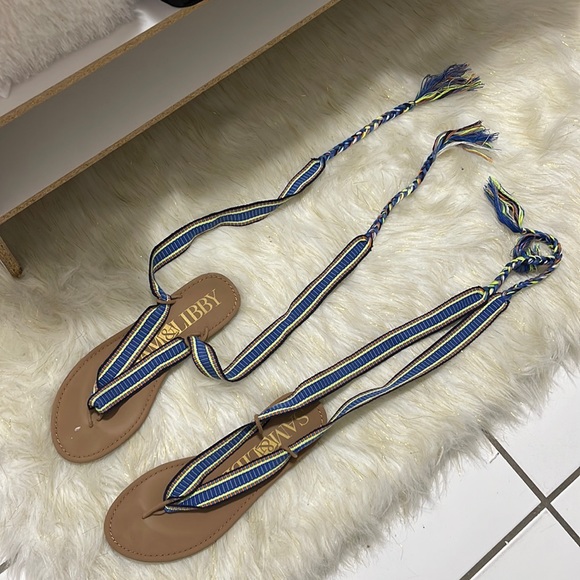 Tie Up Sandals - Picture 1 of 4